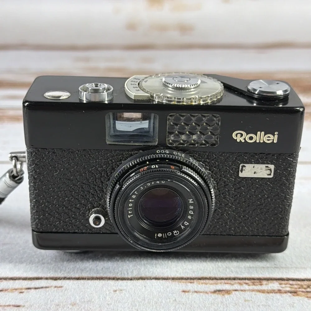 Vintage Rollei B35 35mm Compact Film Camera Carl Zeiss Black Used